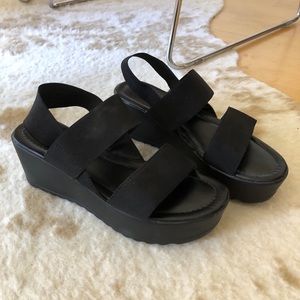 Black Platform Sandals